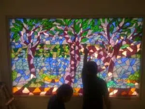 Vitral para ventana emplomado