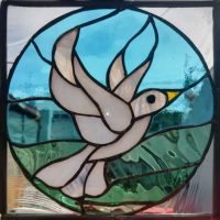 Vitral en cinta de cobre